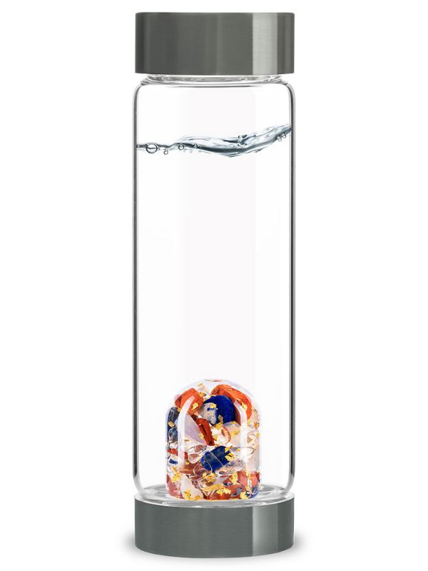 glass bottle 4th of july independence day crystal water bottle